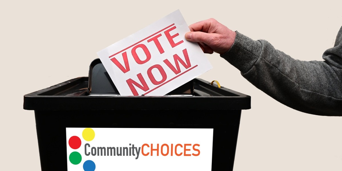 Banner image for 'Last chance to vote as Community Choices closes tonight!'