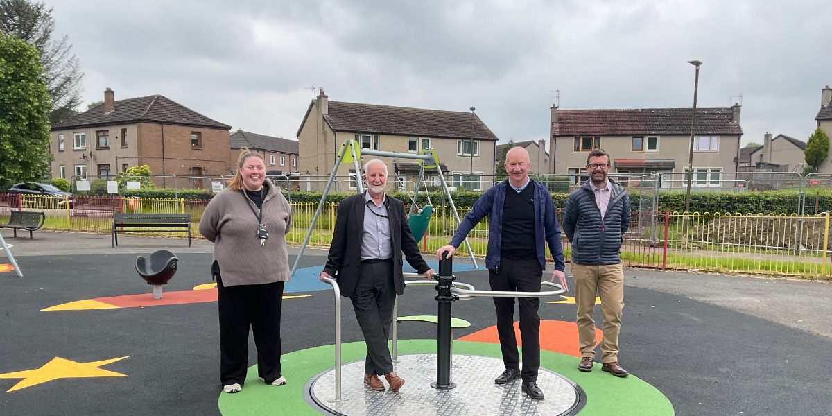 Banner image for 'Upgraded playpark areas open in Banknock and Polmont'