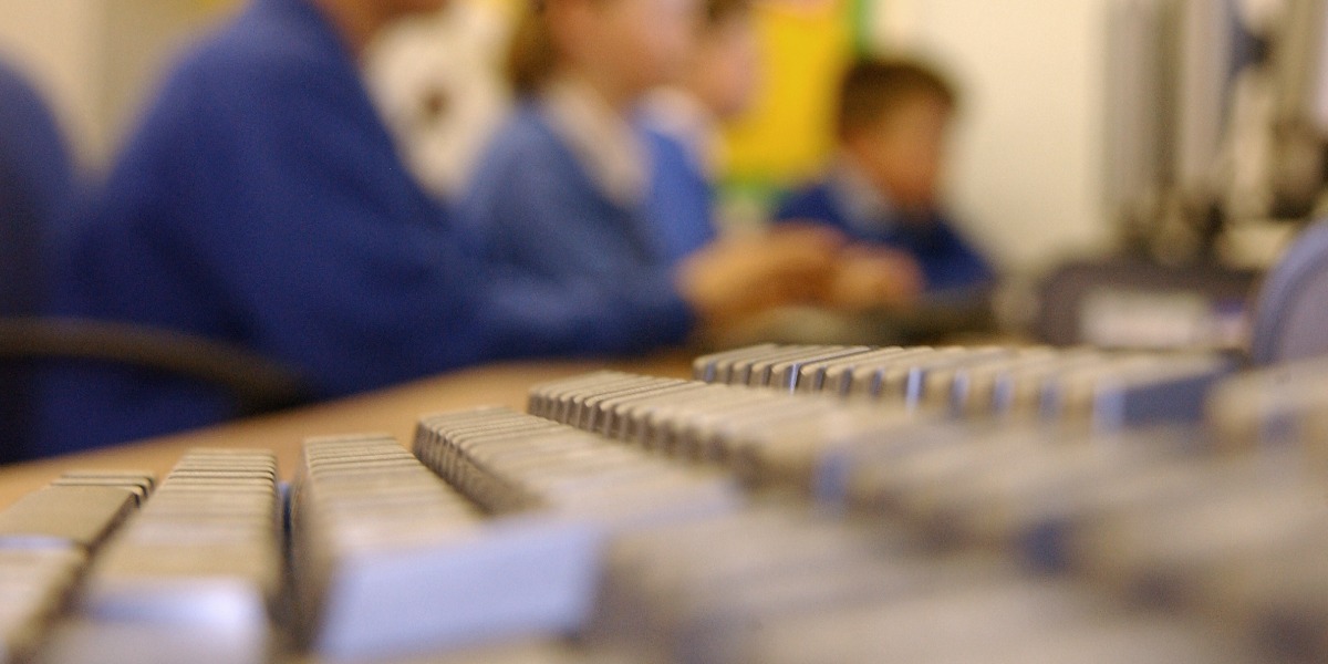Children using computers