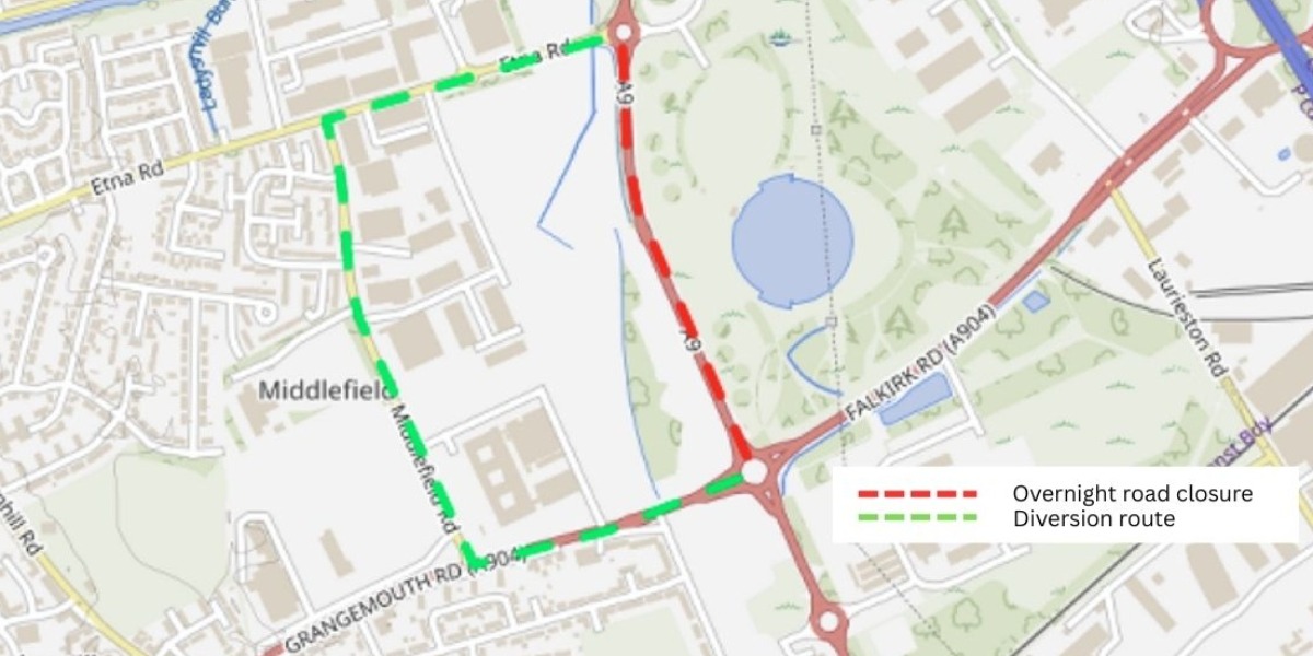 📷 A9 Westfield Roundabout to Etna Road will be closed overnight from 14 to 15 September. 