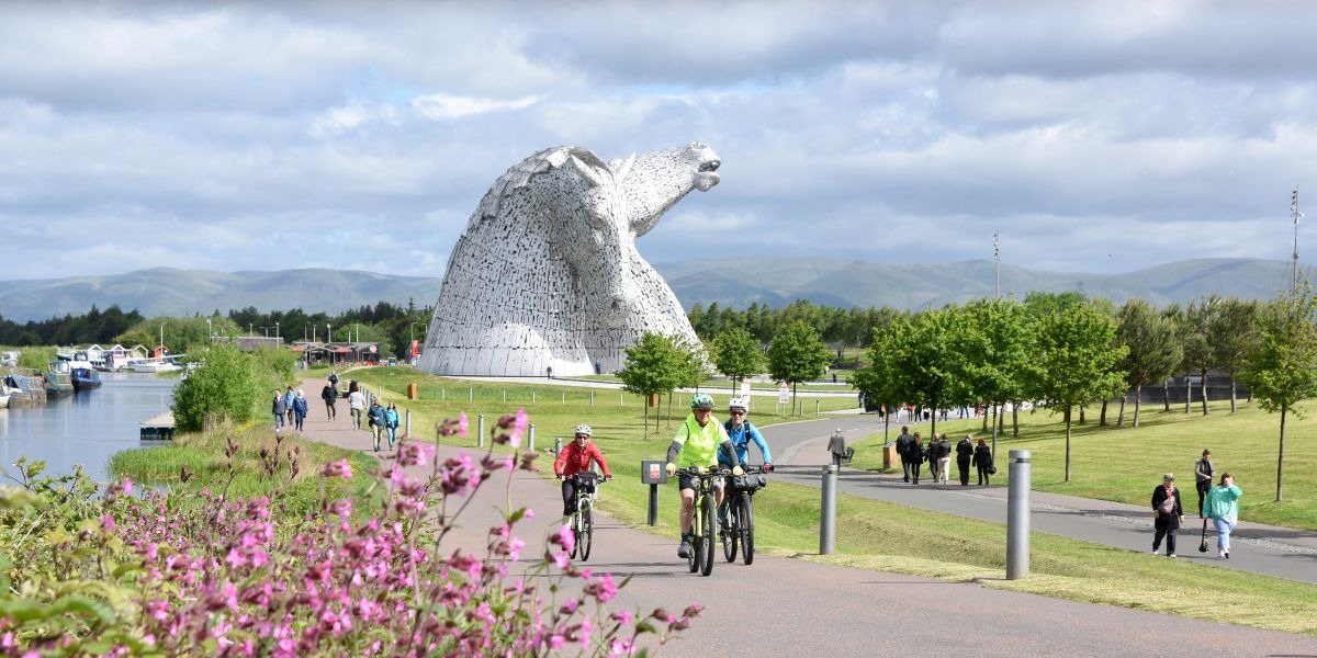 📷The iconic Kelpies, which celebrated their 10th anniversary in 2024, continue to be a huge draw. 