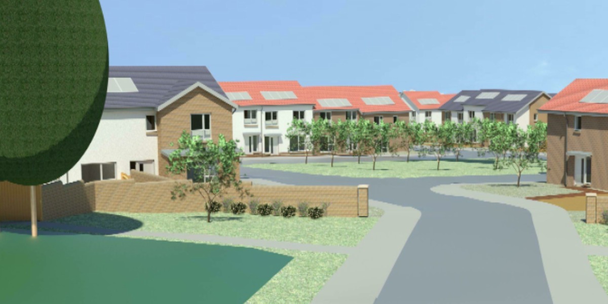 📷 A 3D layout of the new housing development.