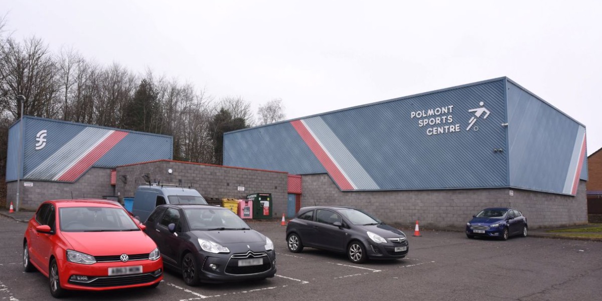 📷 The exterior of Polmont Sports Centre. 