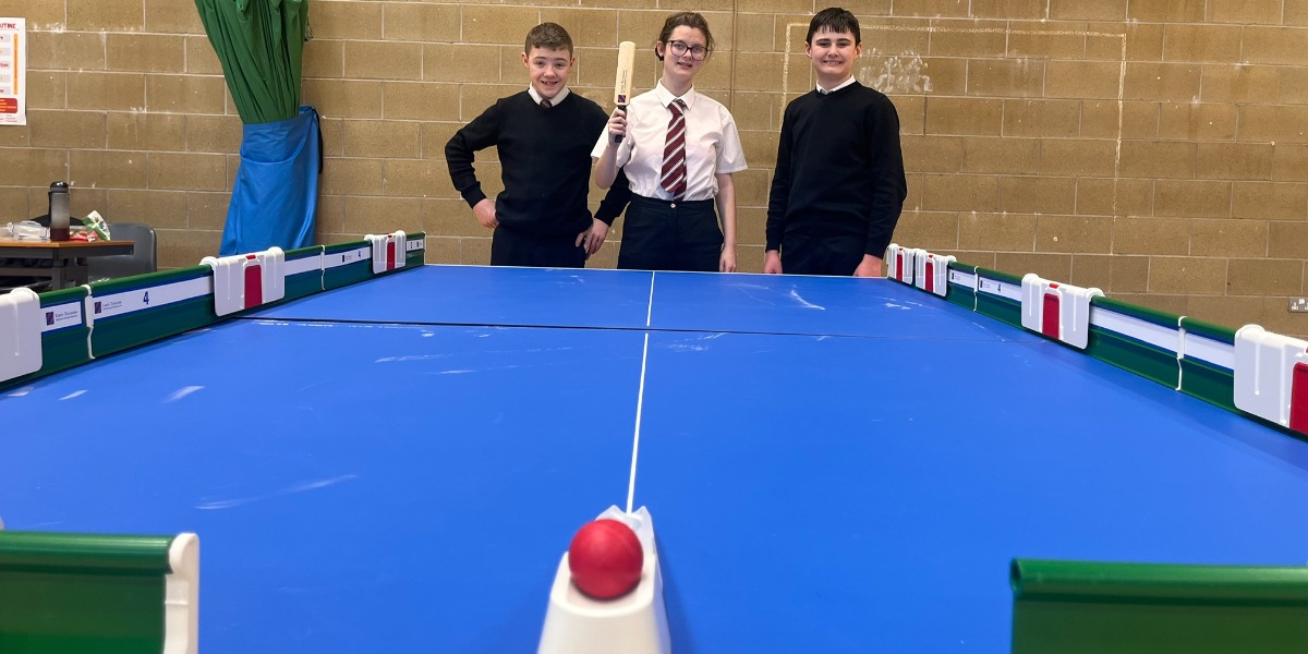 📷 Members of Falkirk High's table cricket team preparing for their next competition in London on 15th May 2026.