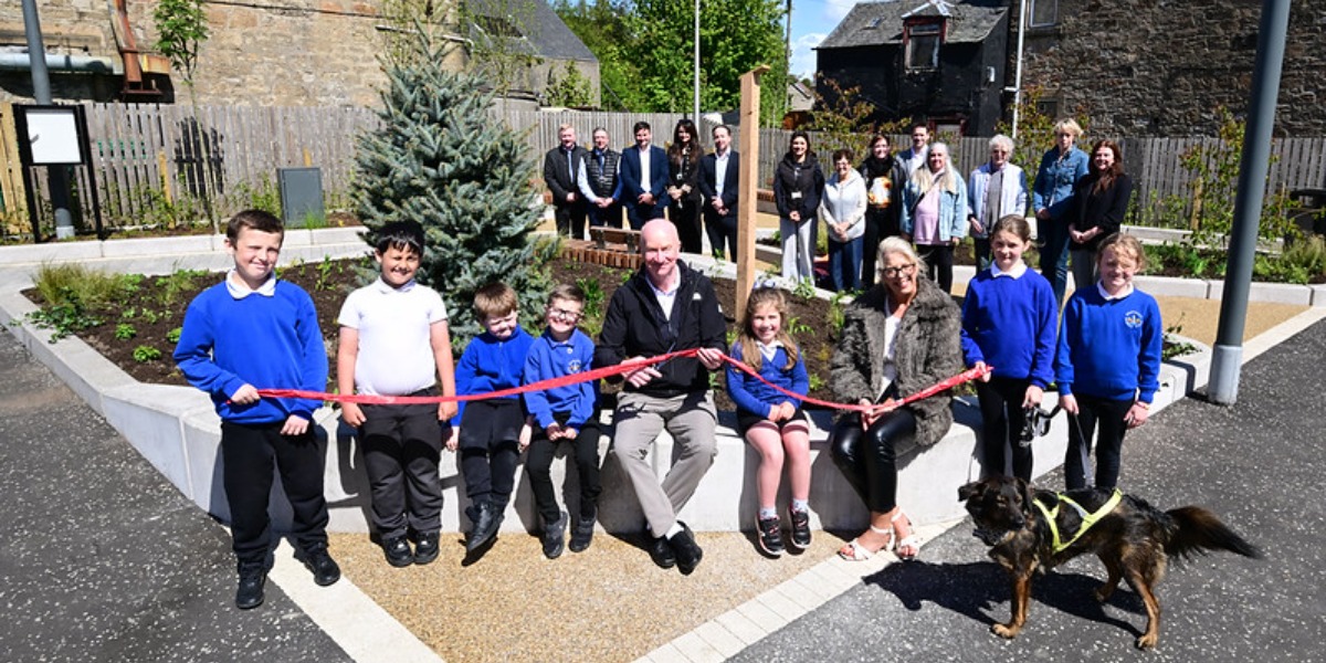 Banner image for 'Slamannan’s new look: village entrance transformation complete'