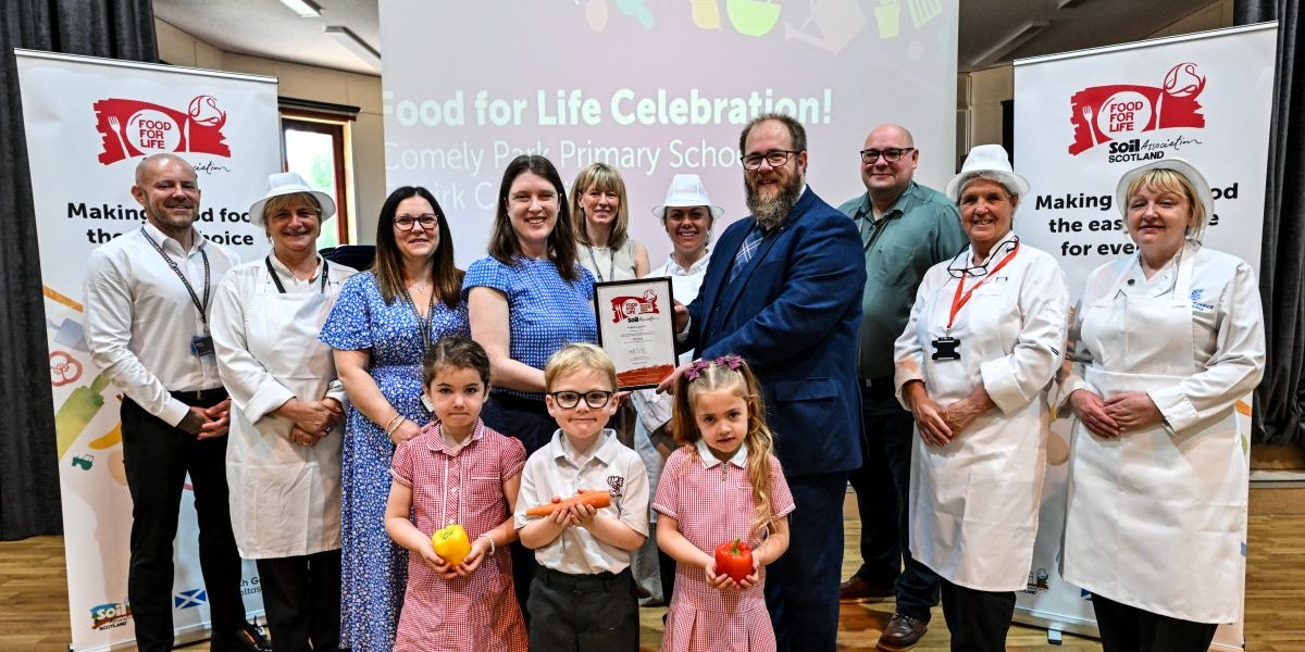 Banner image for 'Falkirk Council's school meals earn national food quality certification '