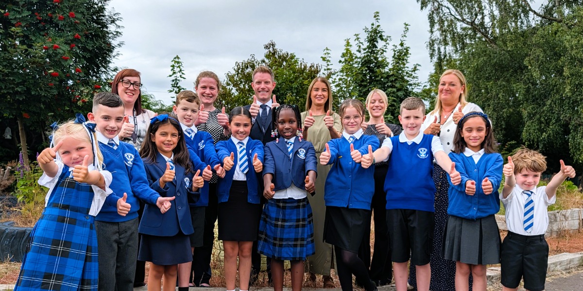 Banner image for 'Fabulous first for Falkirk Primary School '