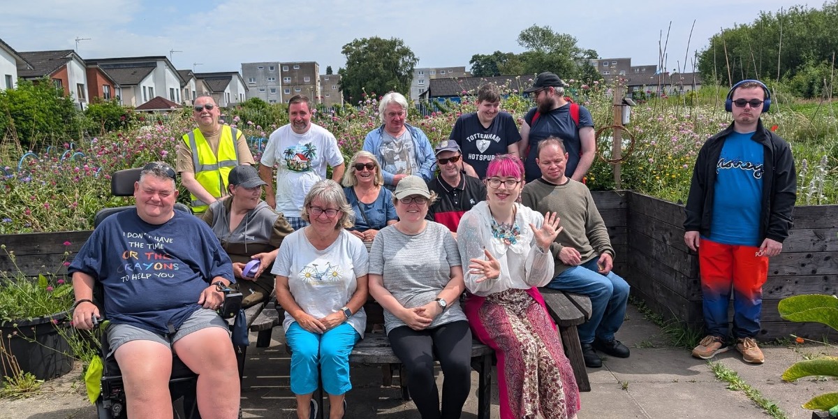 📷 The Forth Valley Sensory Centre Garden Team, who received Community Choices funding. 
