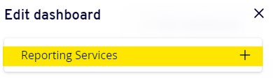 2. Select “Reporting Services”