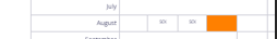 Shows an open ended absence being amended